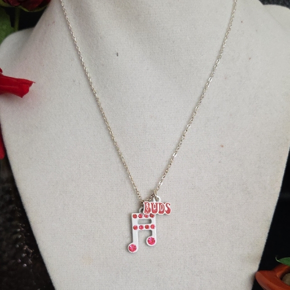 Other - Child's Silver Necklace with Pink Accents